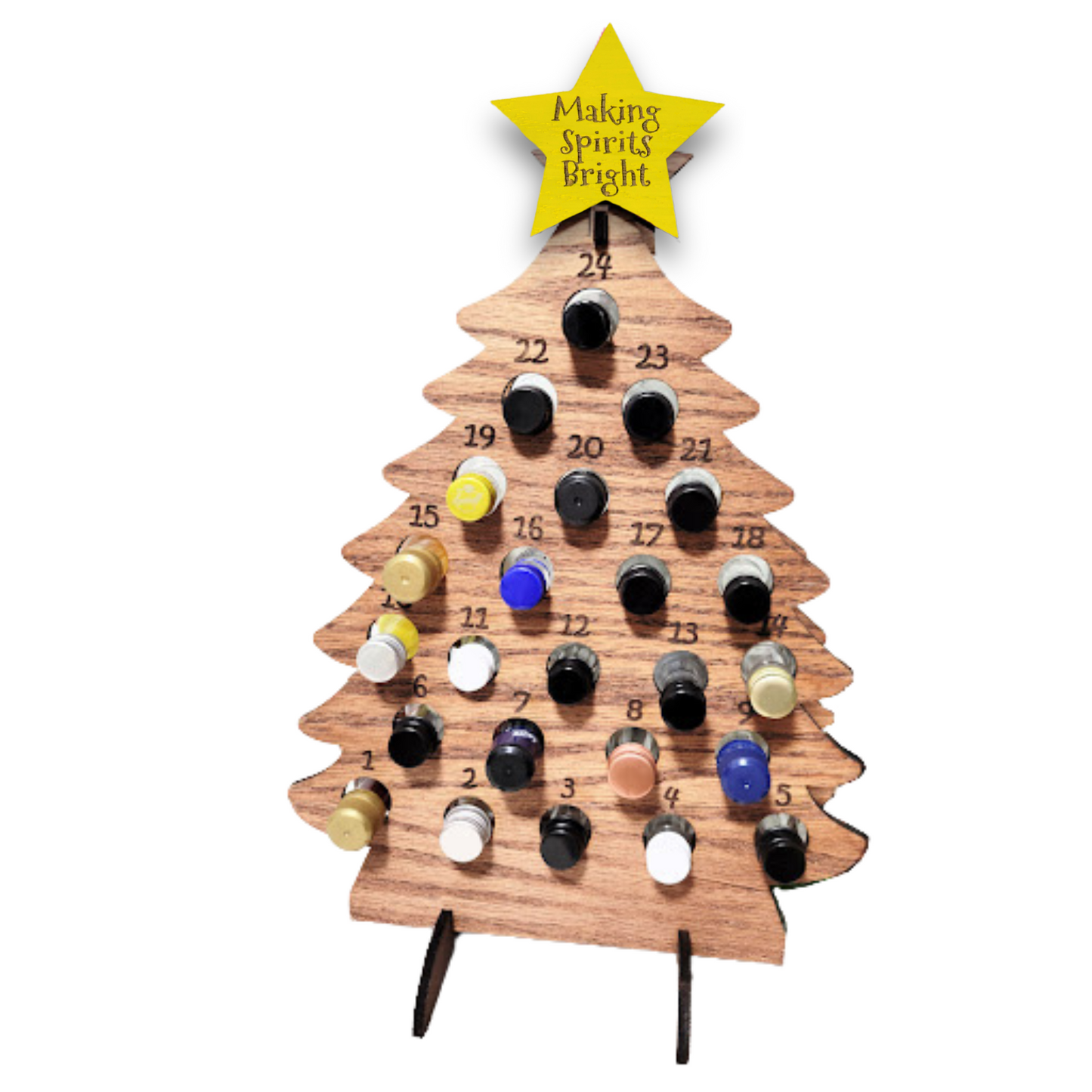 BOHO Adult Advent Christmas Calendar for Mini Liquor Bottles