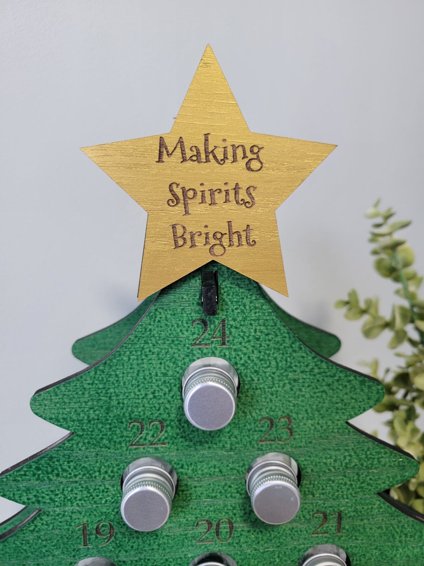 Large Adult Advent Christmas Calendar for Mini Liquor Bottles
