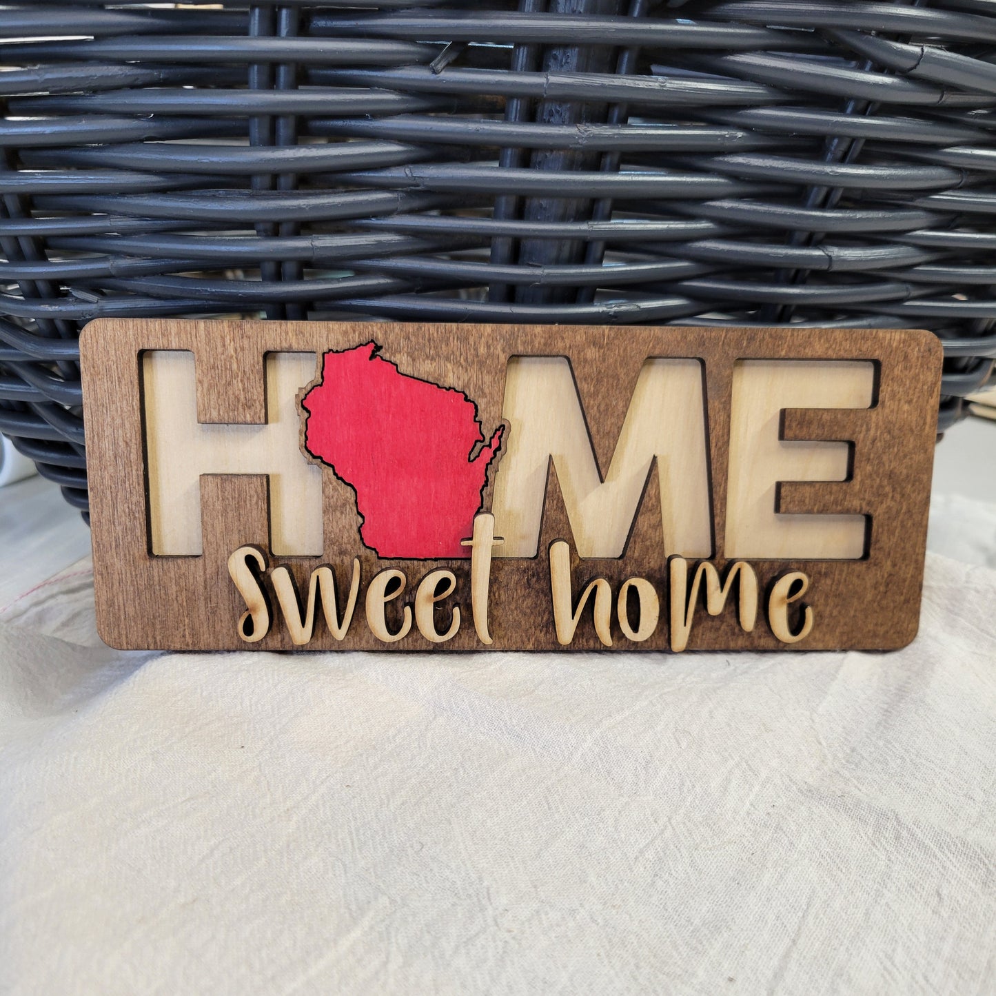 Home Sweet Home State Sign