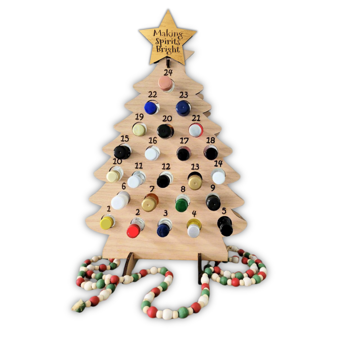 Adult Advent Christmas Calendar for Mini Liquor Bottles