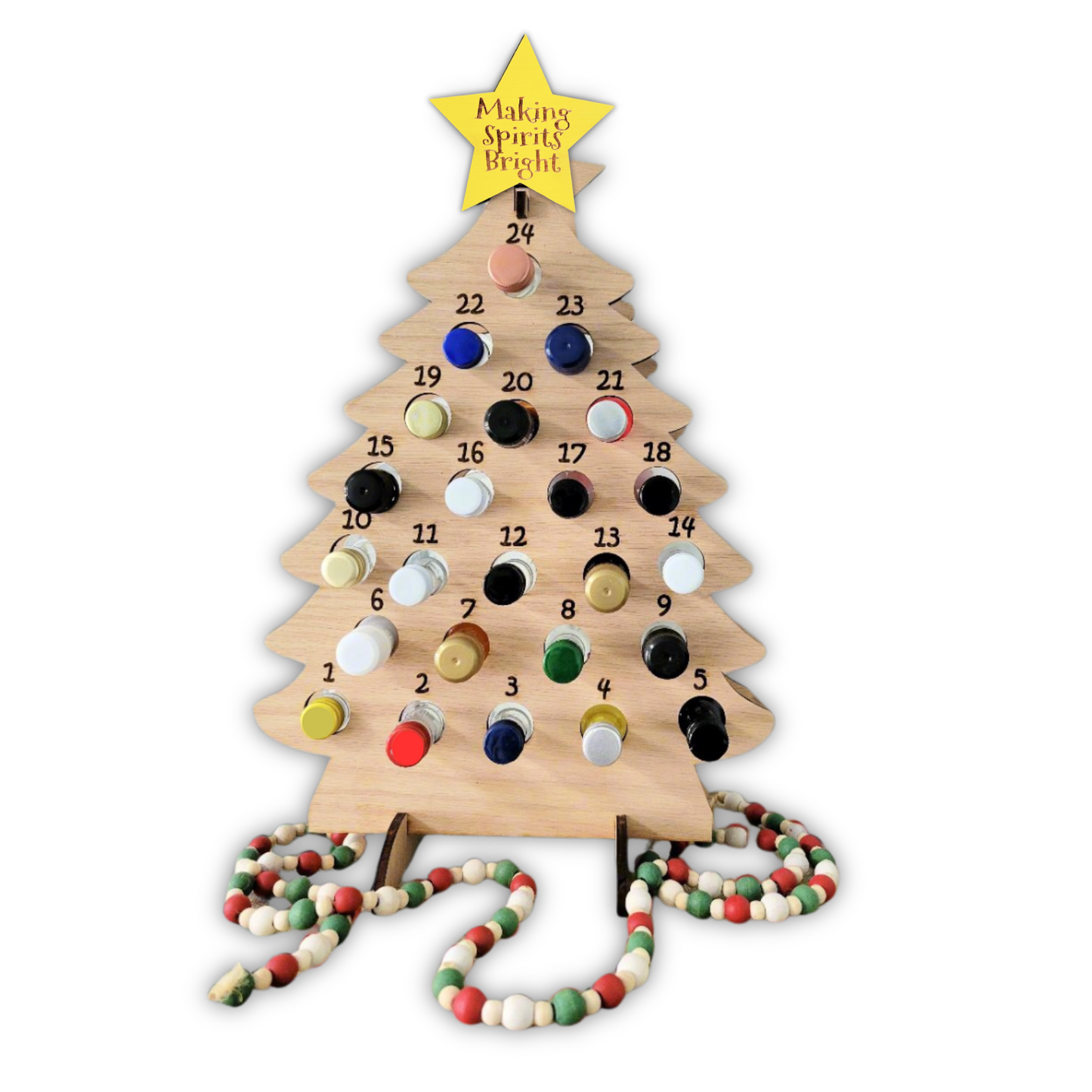 Adult Advent Christmas Calendar for Mini Liquor Bottles