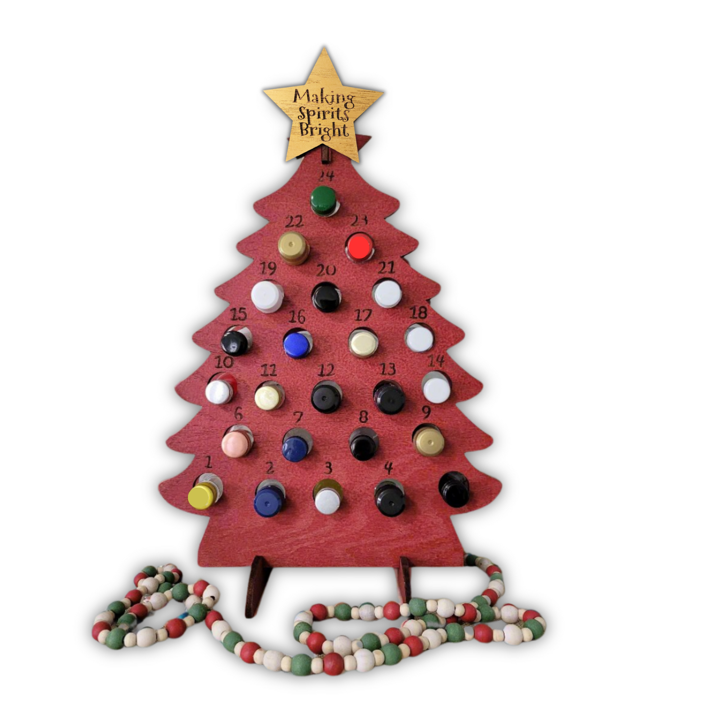 Adult Advent Christmas Calendar for Mini Liquor Bottles
