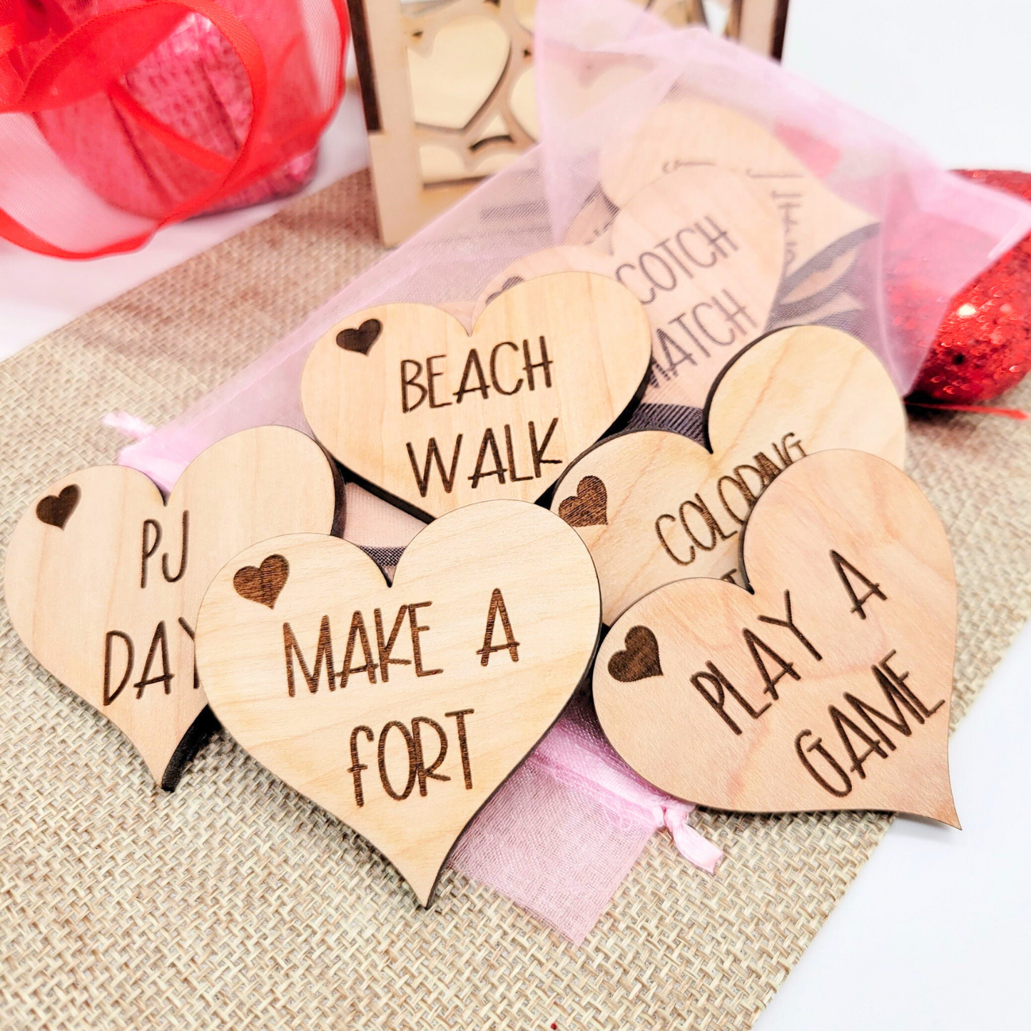 Family Activity Tokens for Valentine's Day or Rewards for Kids