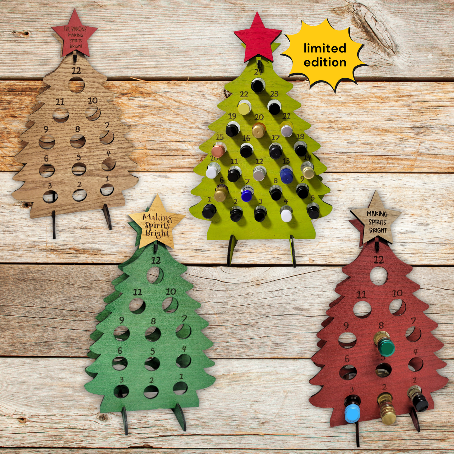 Adult Advent Christmas Calendar for Mini Liquor Bottles