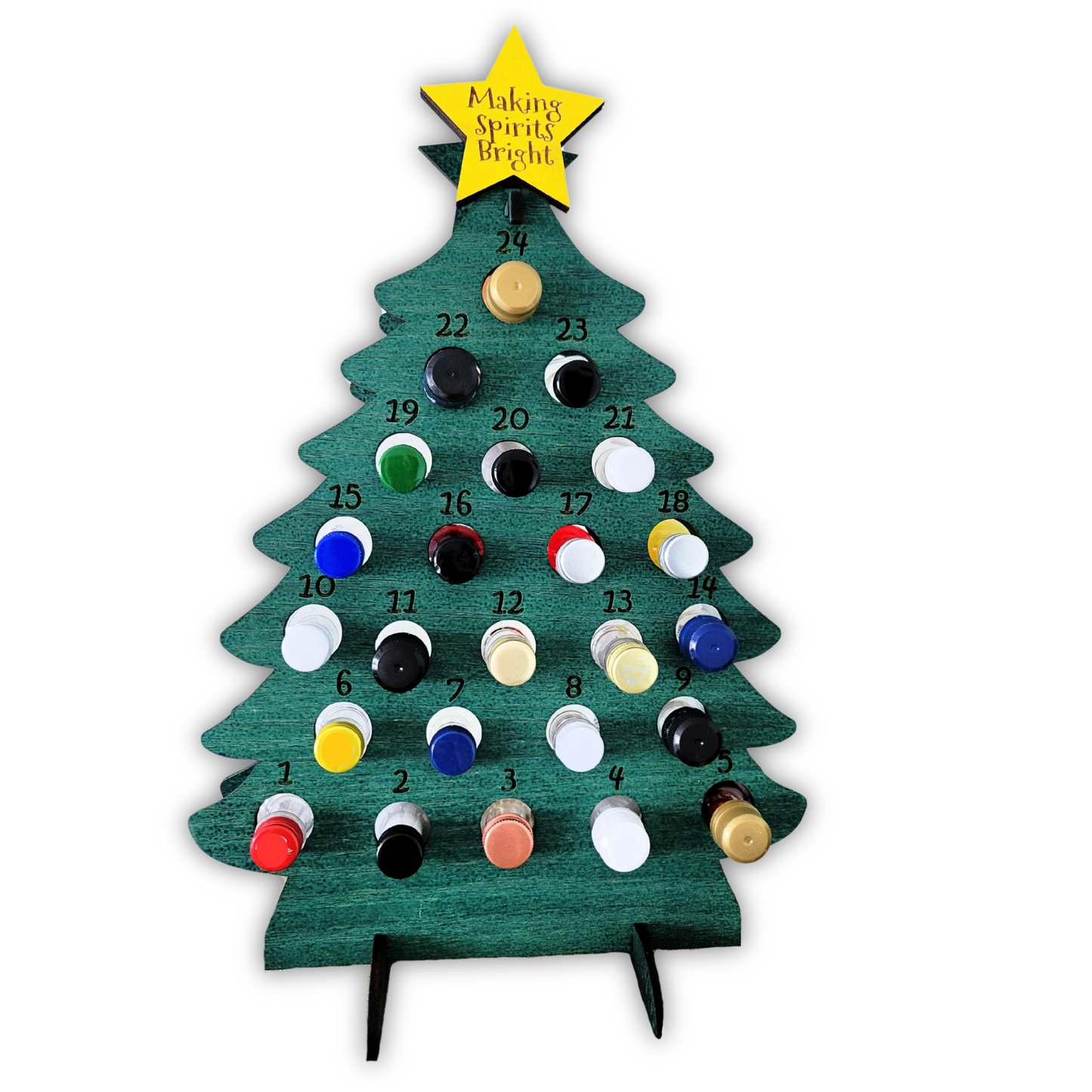 Adult Advent Christmas Calendar for Mini Liquor Bottles
