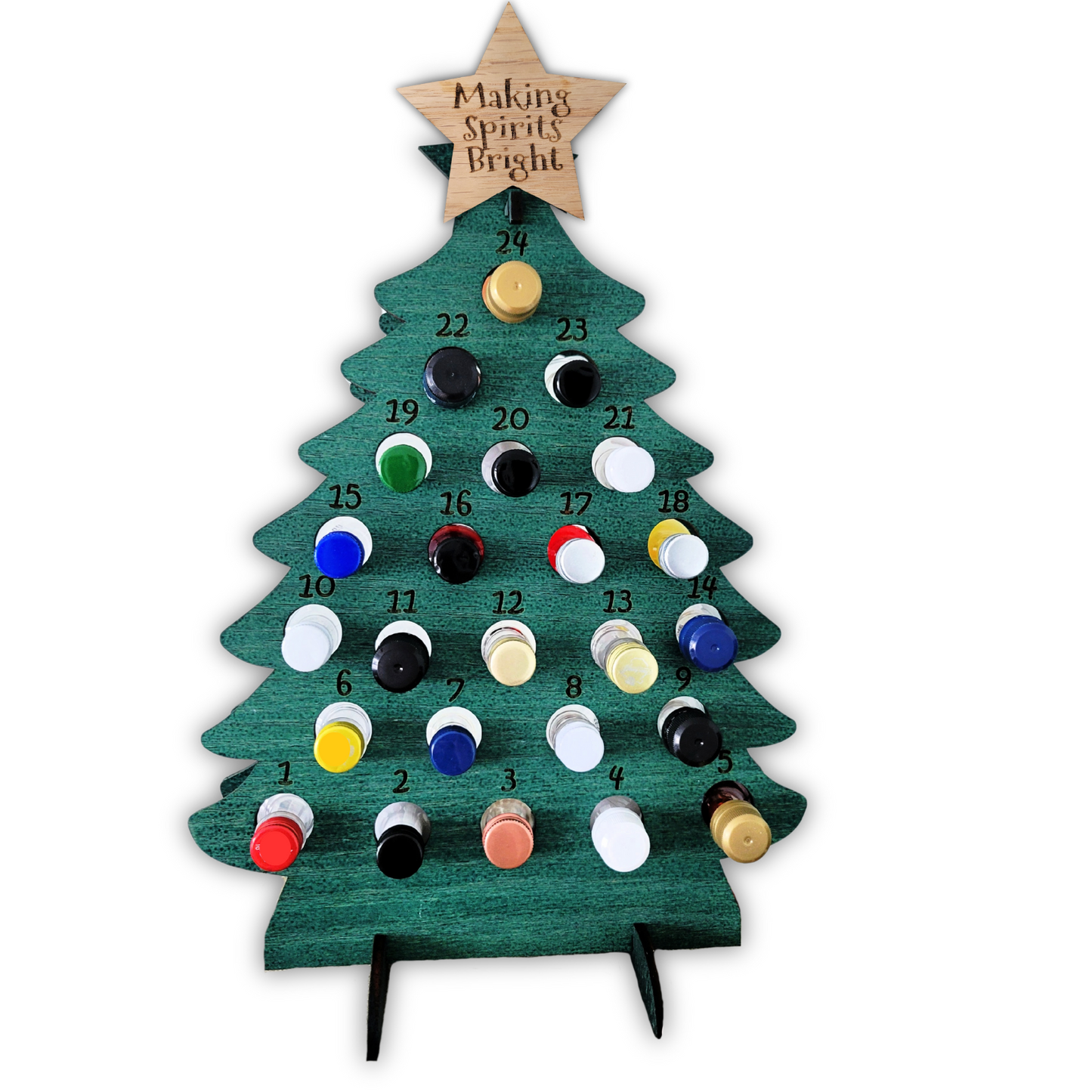 Adult Advent Christmas Calendar for Mini Liquor Bottles