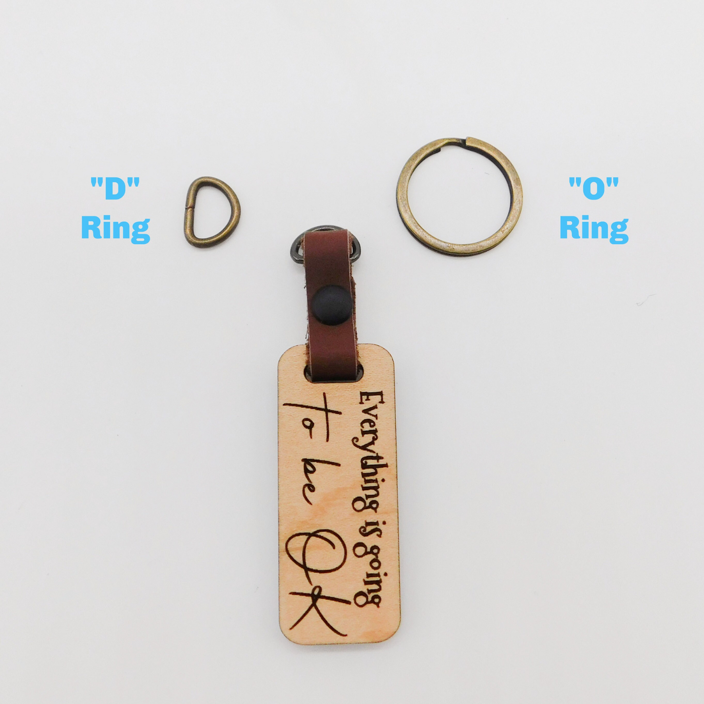Everything is going to be OK keychain