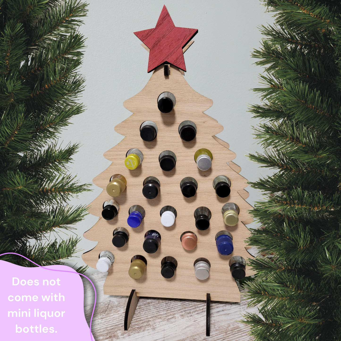 BOHO Adult Advent Christmas Calendar for Mini Liquor Bottles