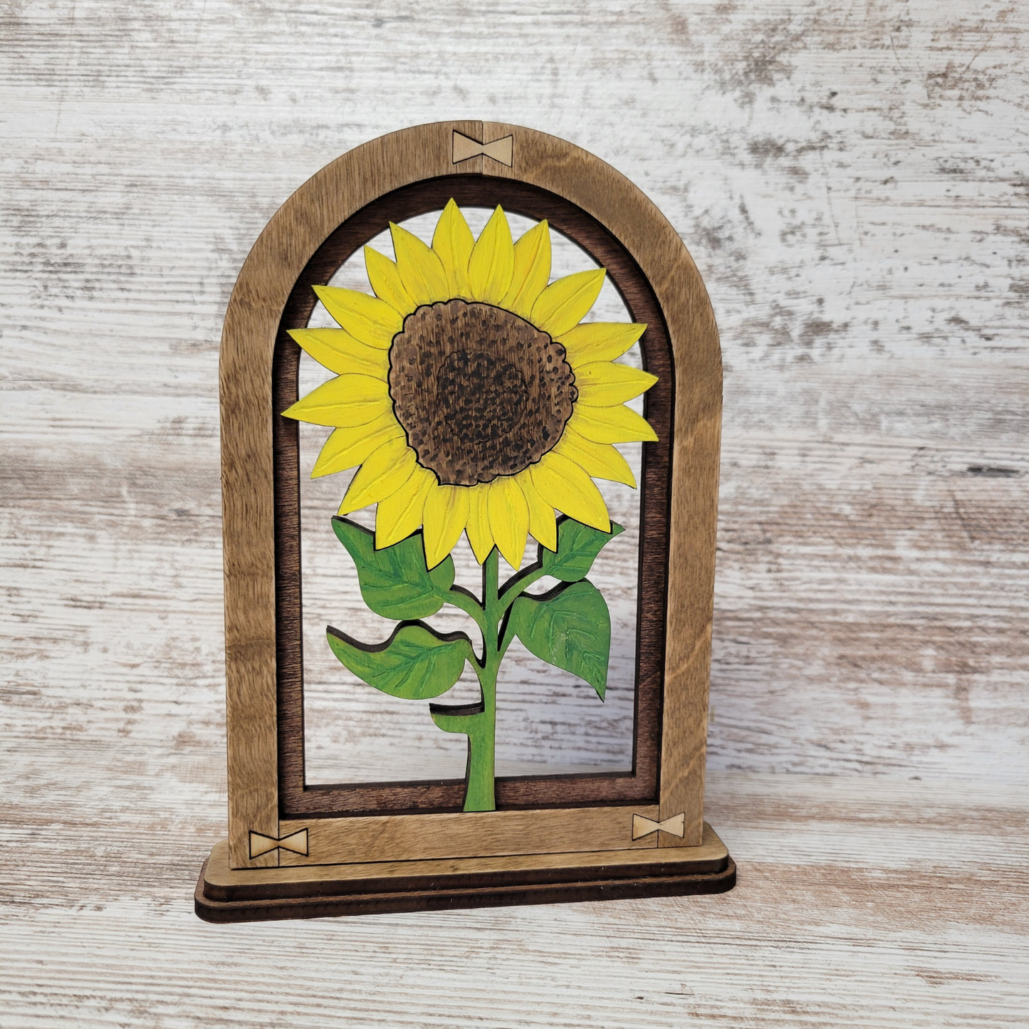 Sunflower Arch Mantle Decor