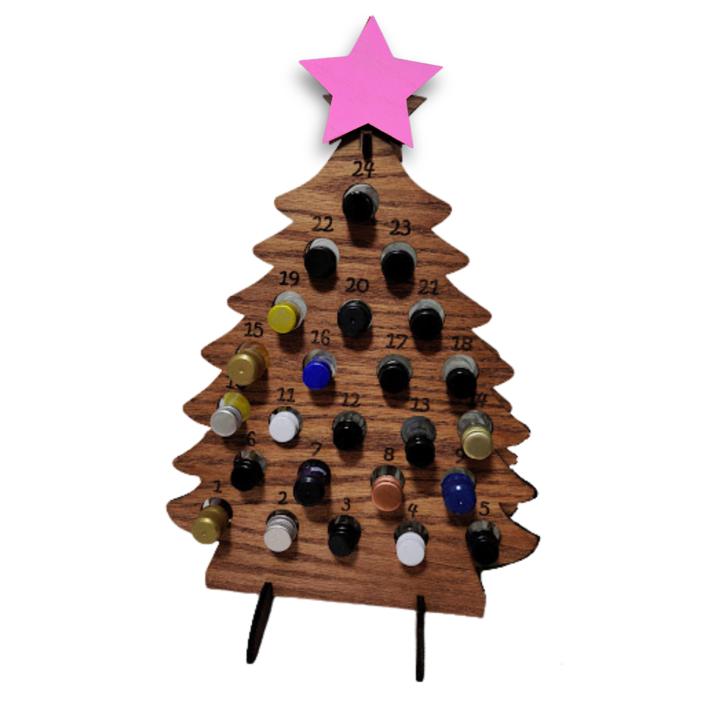 BOHO Adult Advent Christmas Calendar for Mini Liquor Bottles
