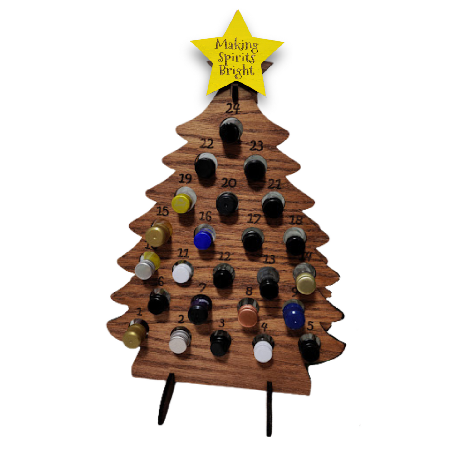 BOHO Adult Advent Christmas Calendar for Mini Liquor Bottles