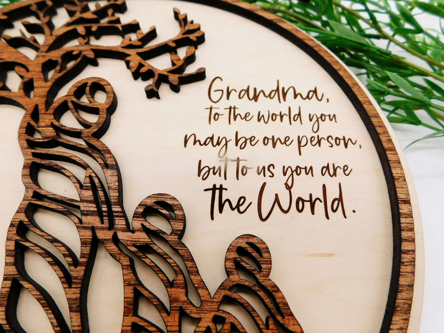 Mother Tree of Life Sign or Tiered Tray Display