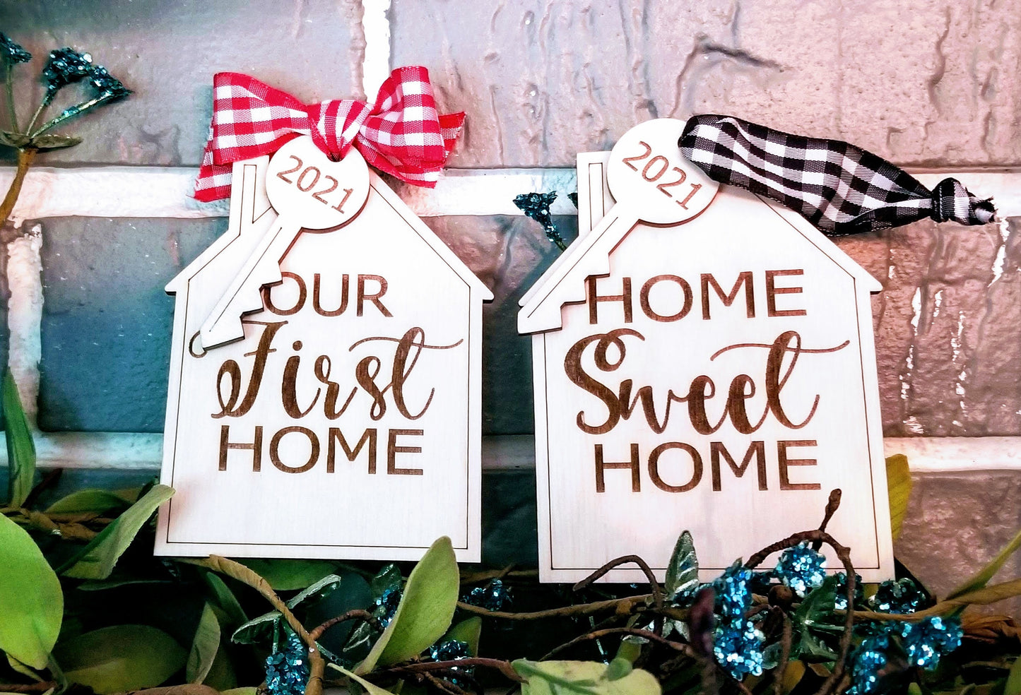 Our First Home or Home Sweet Home Christmas Ornament for 2025