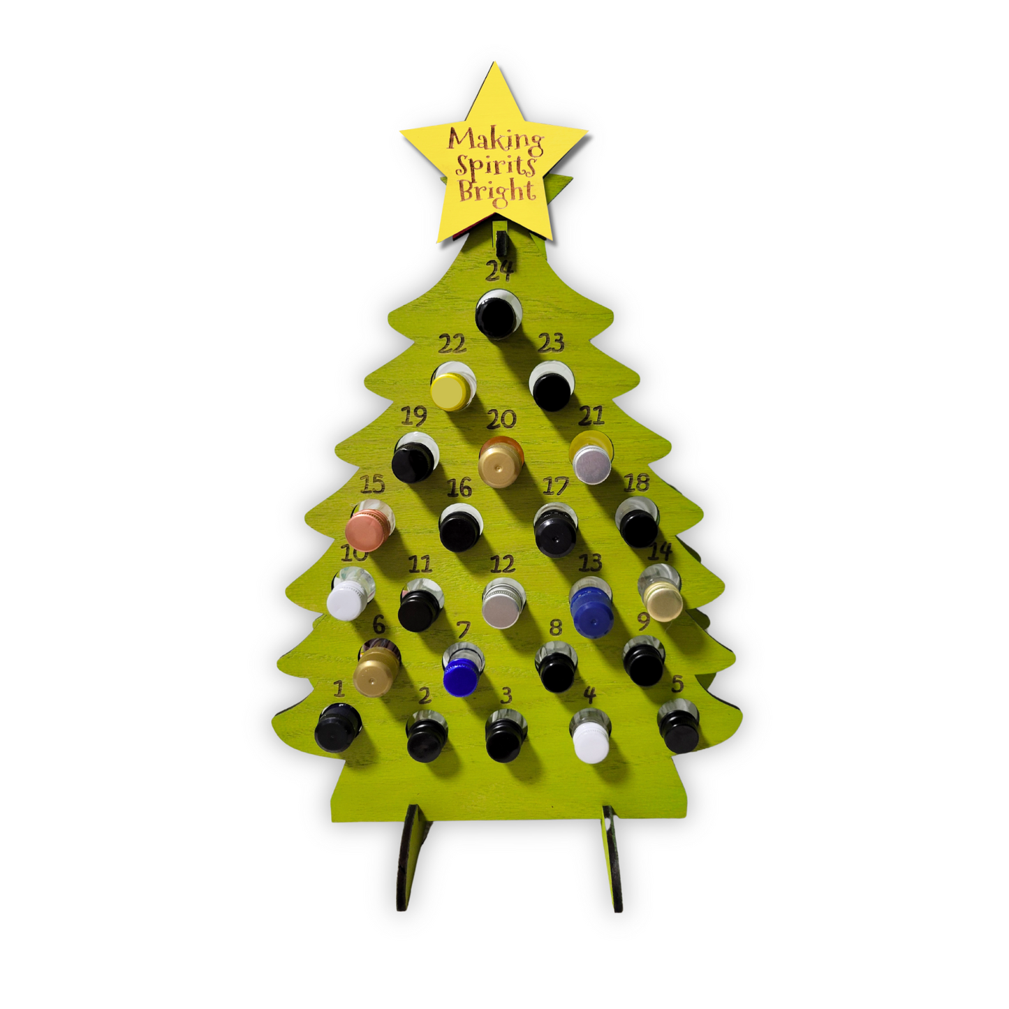 Adult Advent Christmas Calendar for Mini Liquor Bottles