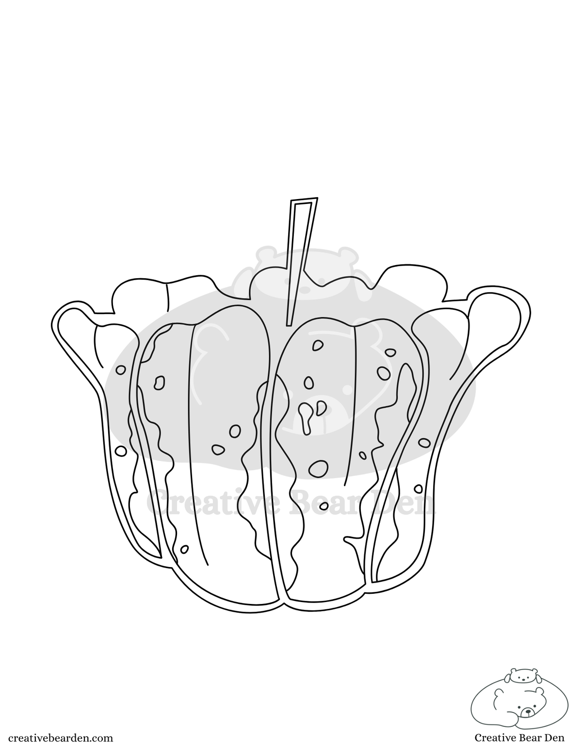 Funky Pumpkins Coloring Pages - Digital Download