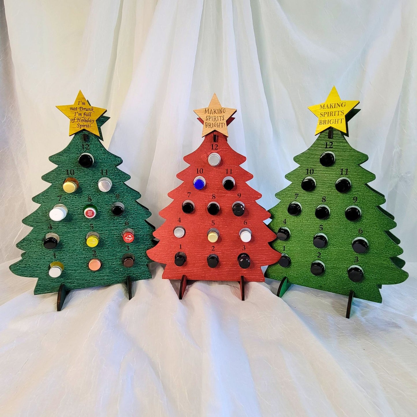 12 Days of Christmas Advent Calendar for Mini Liquor Bottles