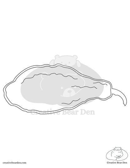 Funky Pumpkins Coloring Pages - Digital Download