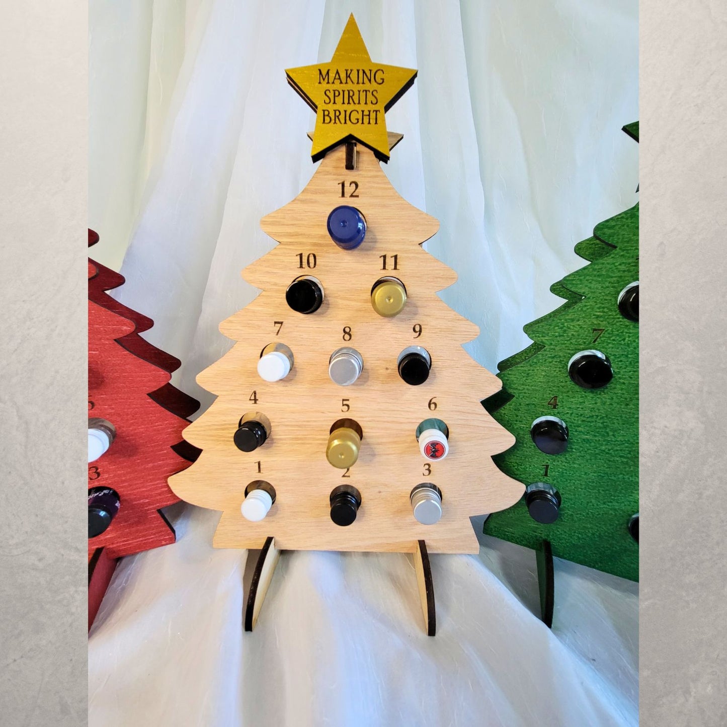 12 Days of Christmas Advent Calendar for Mini Liquor Bottles