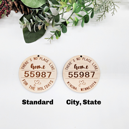 Zip Code Christmas Ornament