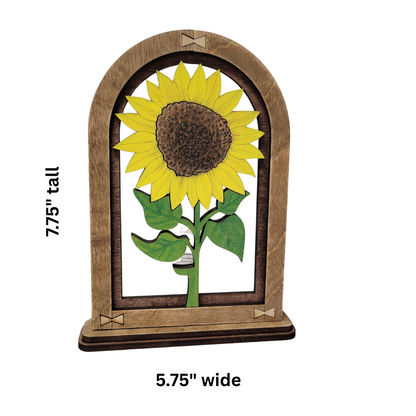 Sunflower Arch Mantle Decor