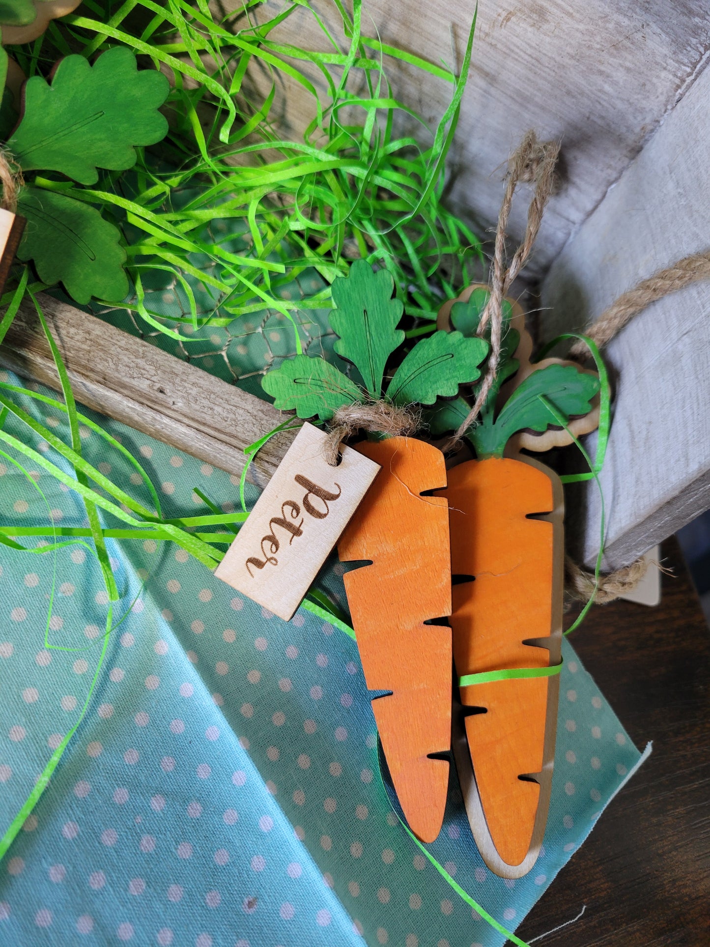Personalized Easter Basket Carrot Tag
