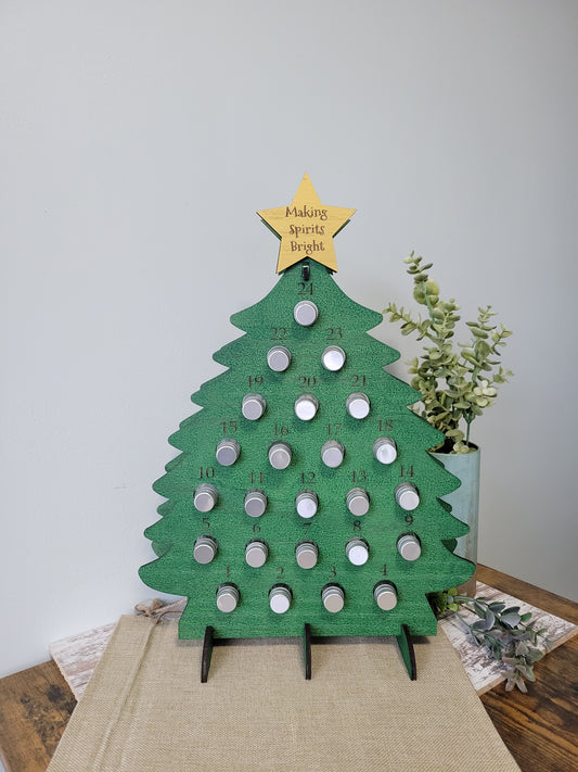 Large Adult Advent Christmas Calendar for Mini Liquor Bottles