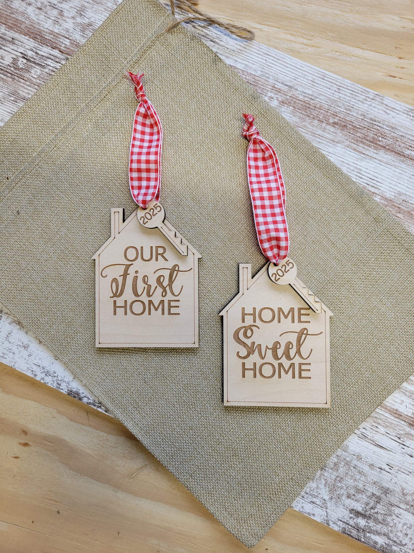 Our First Home or Home Sweet Home Christmas Ornament for 2025