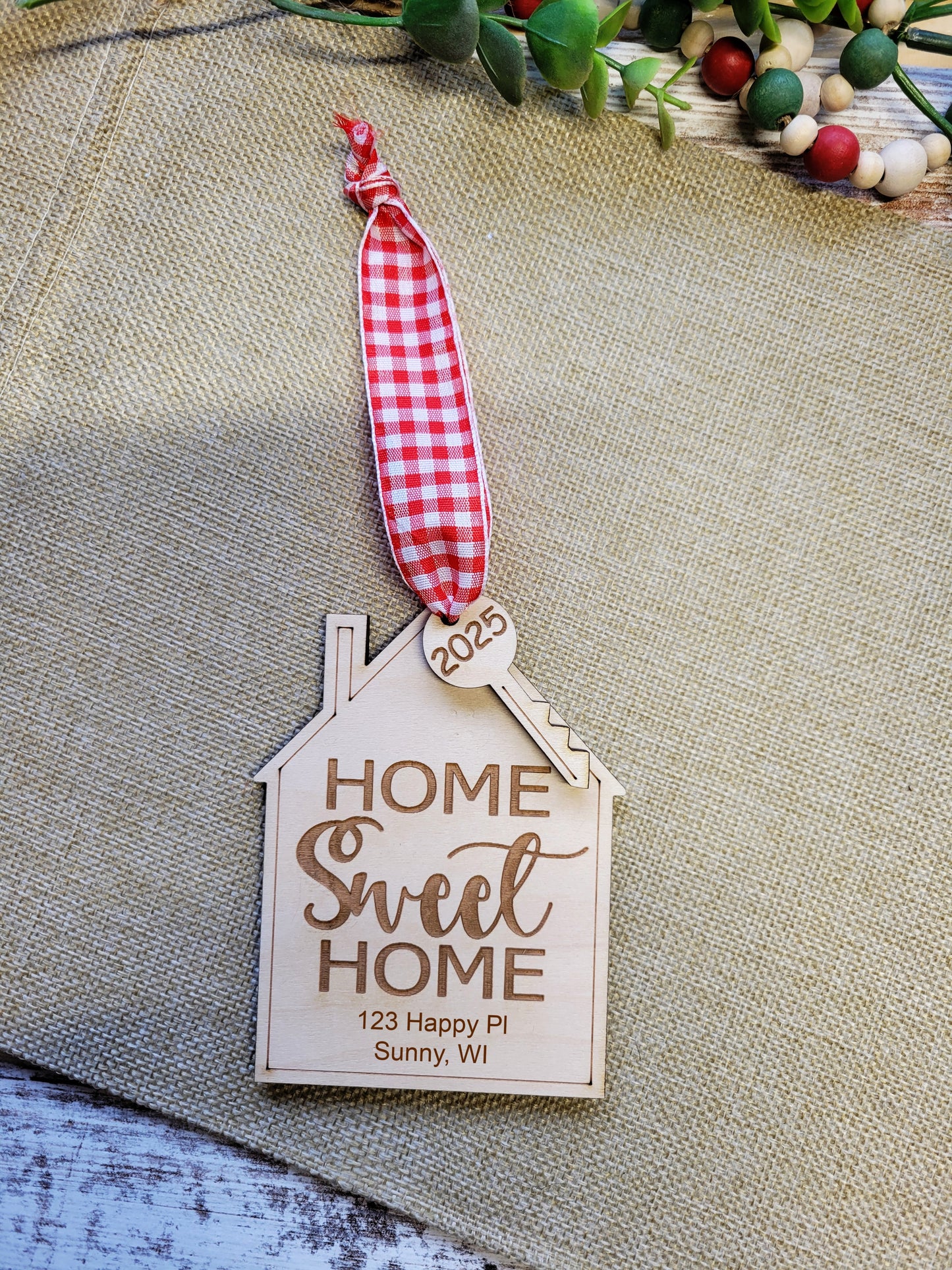 Our First Home or Home Sweet Home Christmas Ornament for 2025
