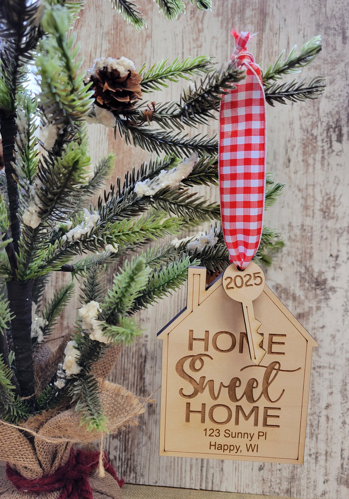 Our First Home or Home Sweet Home Christmas Ornament for 2025