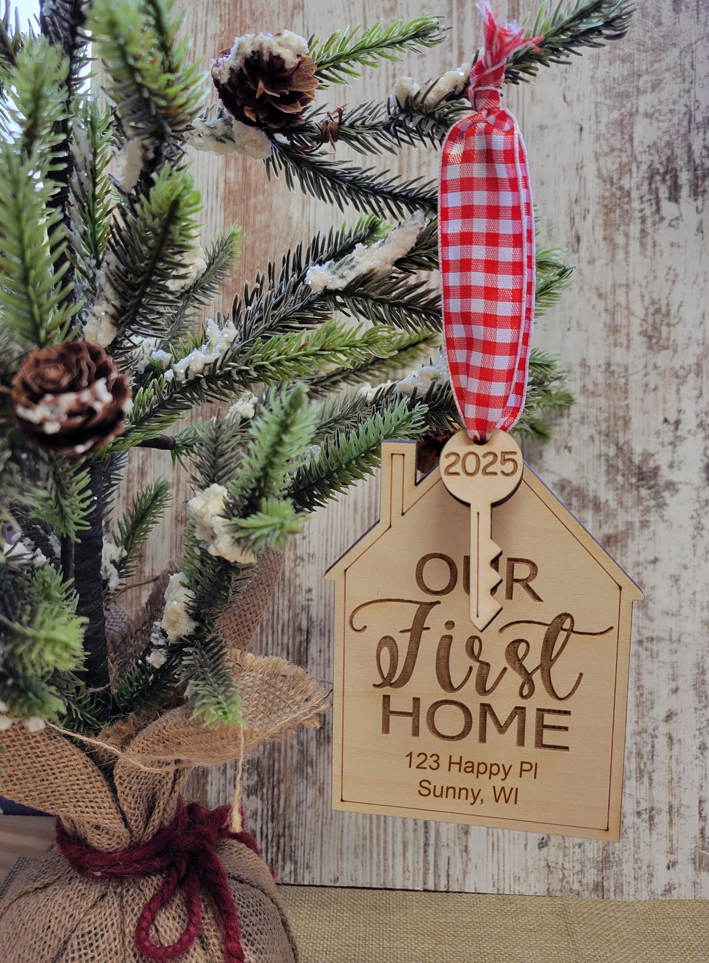 Our First Home or Home Sweet Home Christmas Ornament for 2025