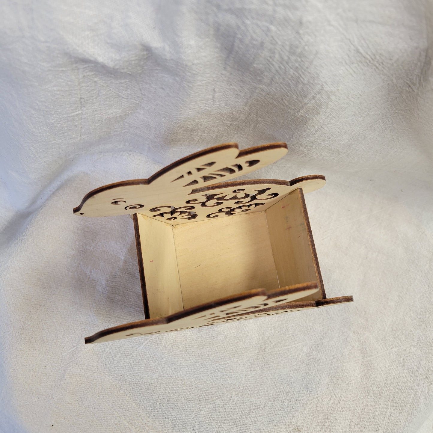 Wooden Bunny Easter Basket