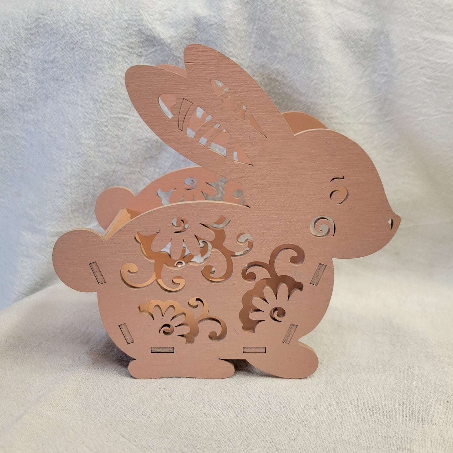 Wooden Bunny Easter Basket