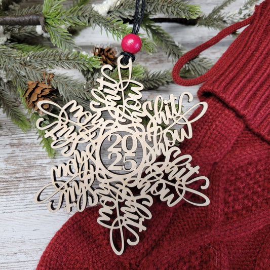 2025 Shitshow Snowflake Christmas Ornament
