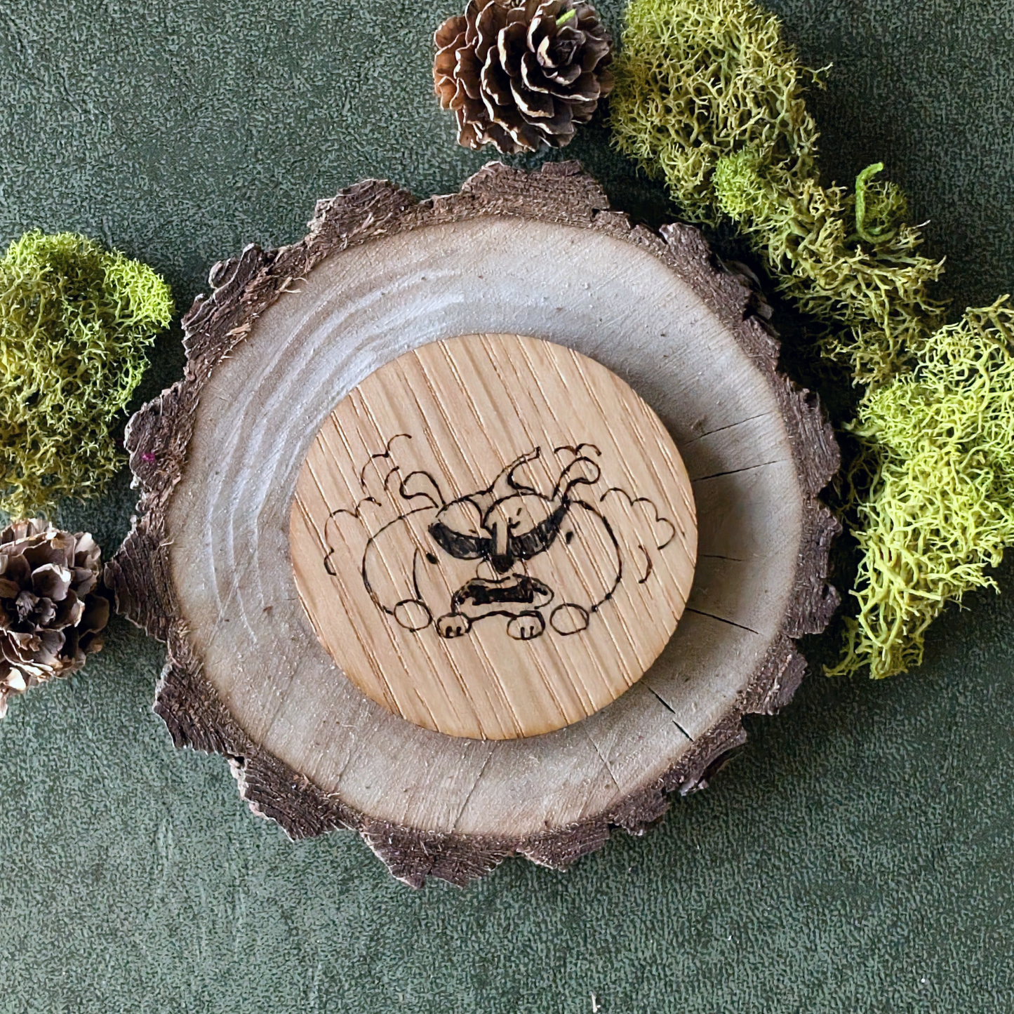 Halloween Magnets (Wood-Burned)