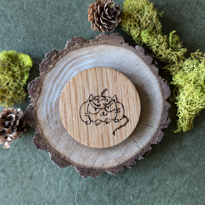 Halloween Magnets (Wood-Burned)