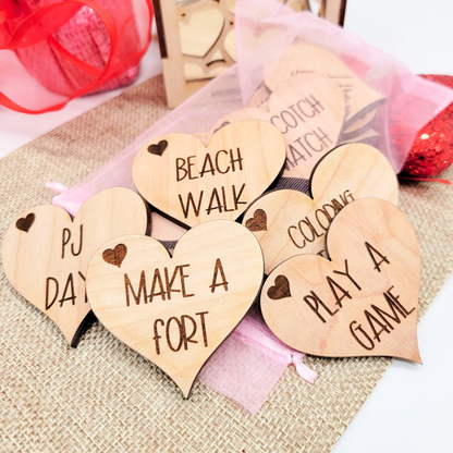 Family Activity Tokens for Valentine's Day or Rewards for Kids