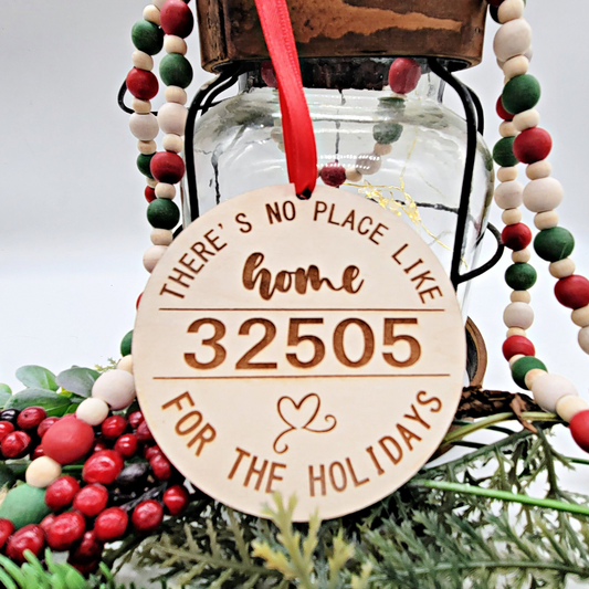 Zip Code Christmas Ornament