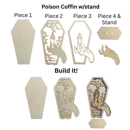 PICK YOUR POISON, Coffin DIY Craft Project Kit