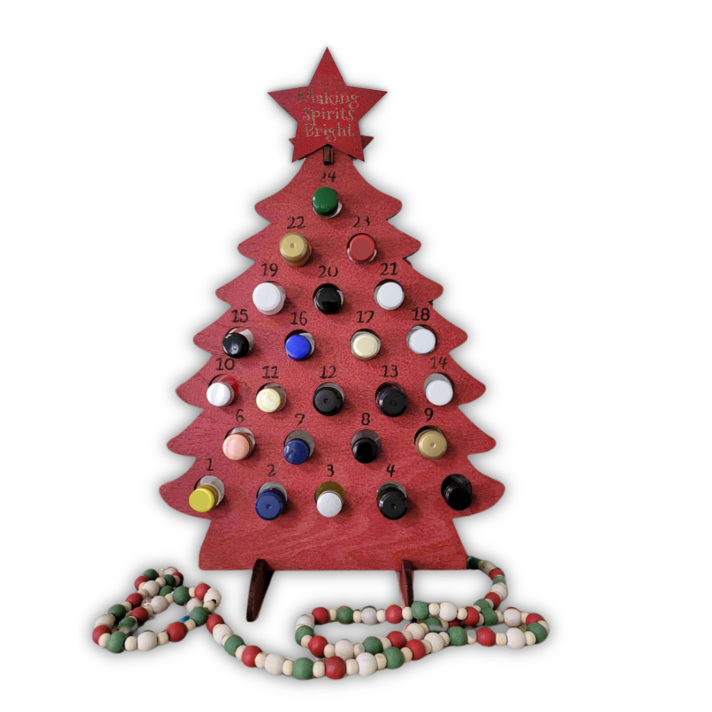Large Adult Advent Christmas Calendar for Mini Liquor Bottles