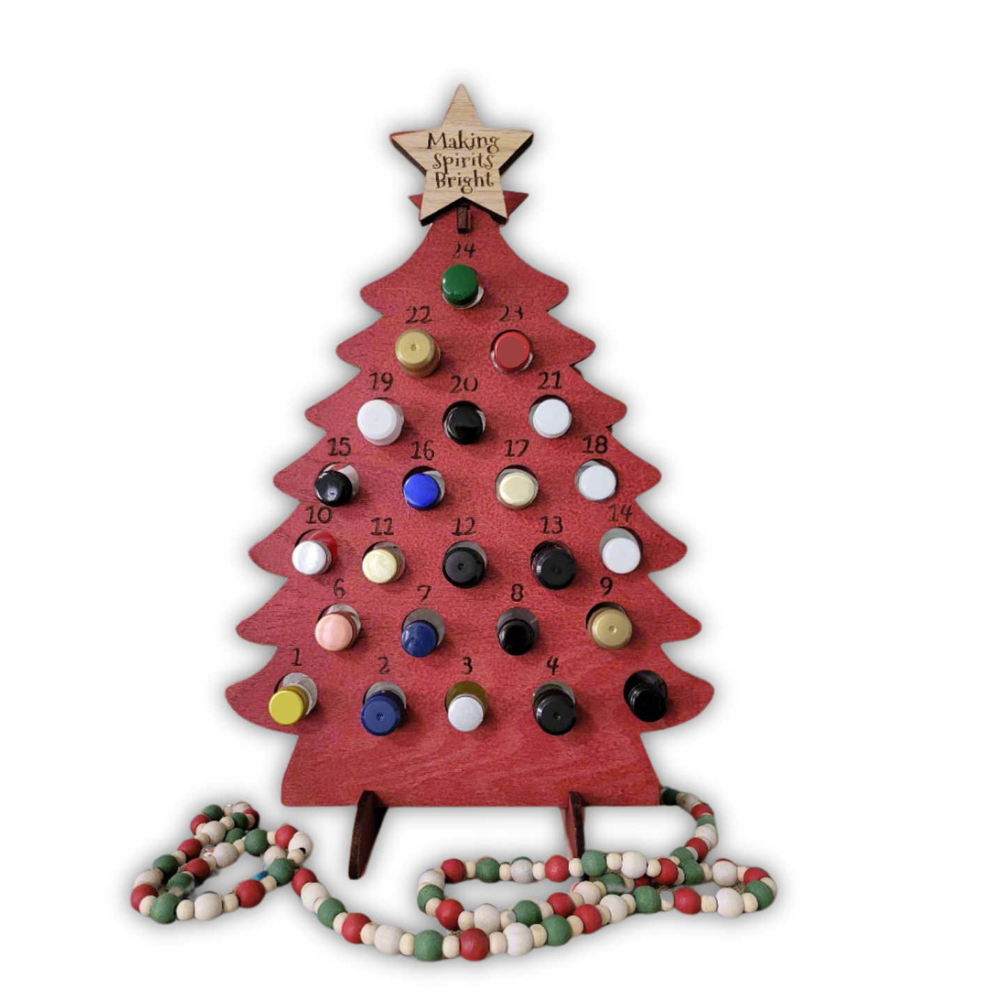 Large Adult Advent Christmas Calendar for Mini Liquor Bottles