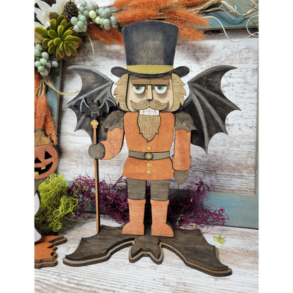 Nutcracker & Ghost Squirrel Mantle or Tabletop Display