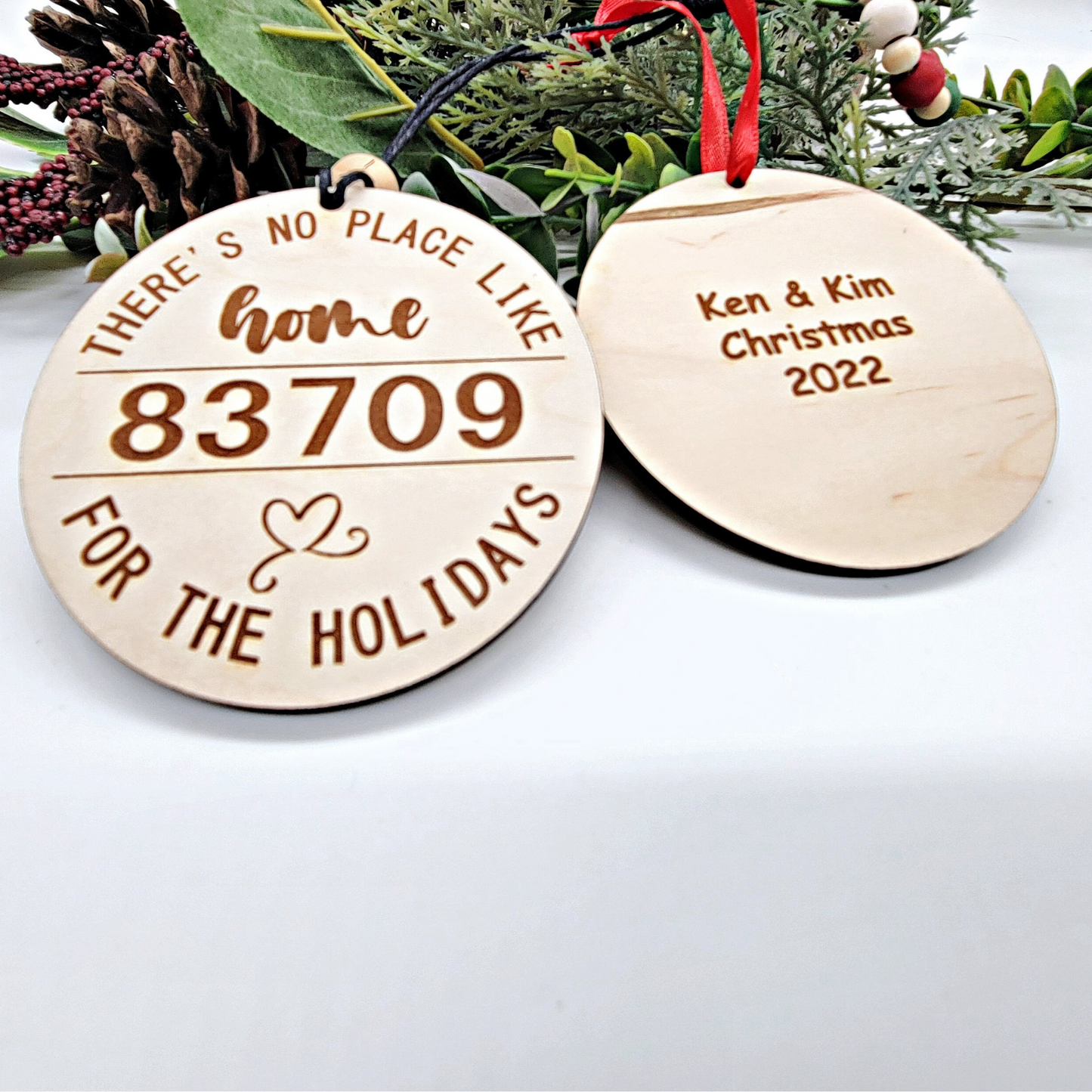 Zip Code Christmas Ornament