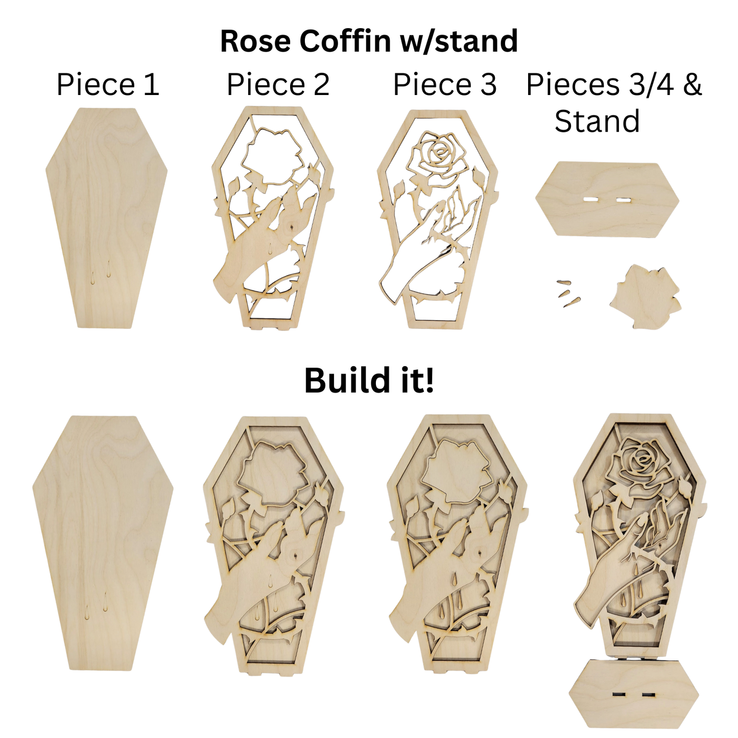 PICK YOUR POISON, Coffin DIY Craft Project Kit