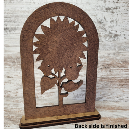 Sunflower Arch Mantle Decor