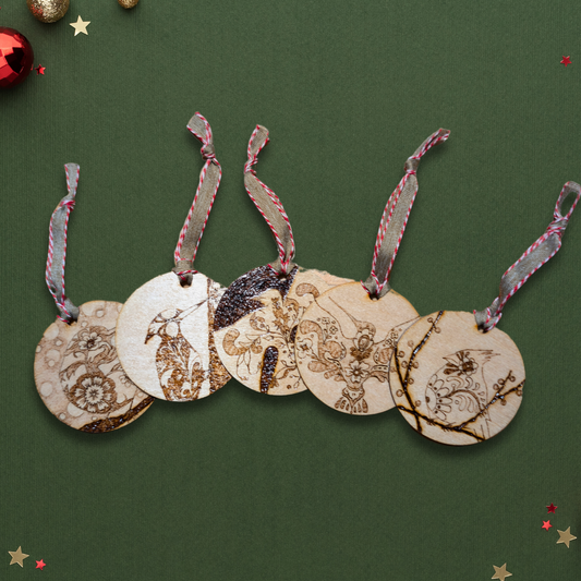 Ornaments (Wood Burned)