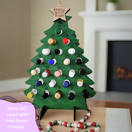 Adult Advent Christmas Calendar for Mini Liquor Bottles