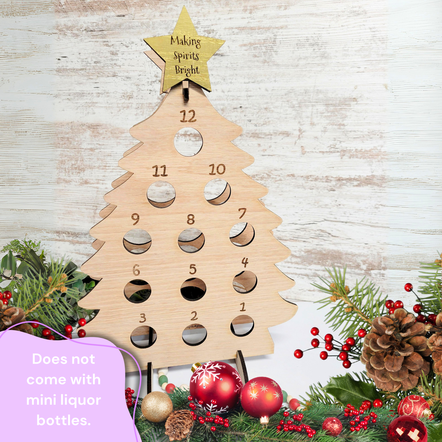 Adult Advent Calendar Mini Wine Tree