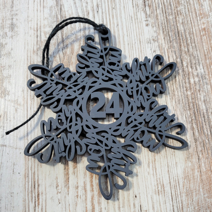 2025 Shitshow Snowflake Christmas Ornament