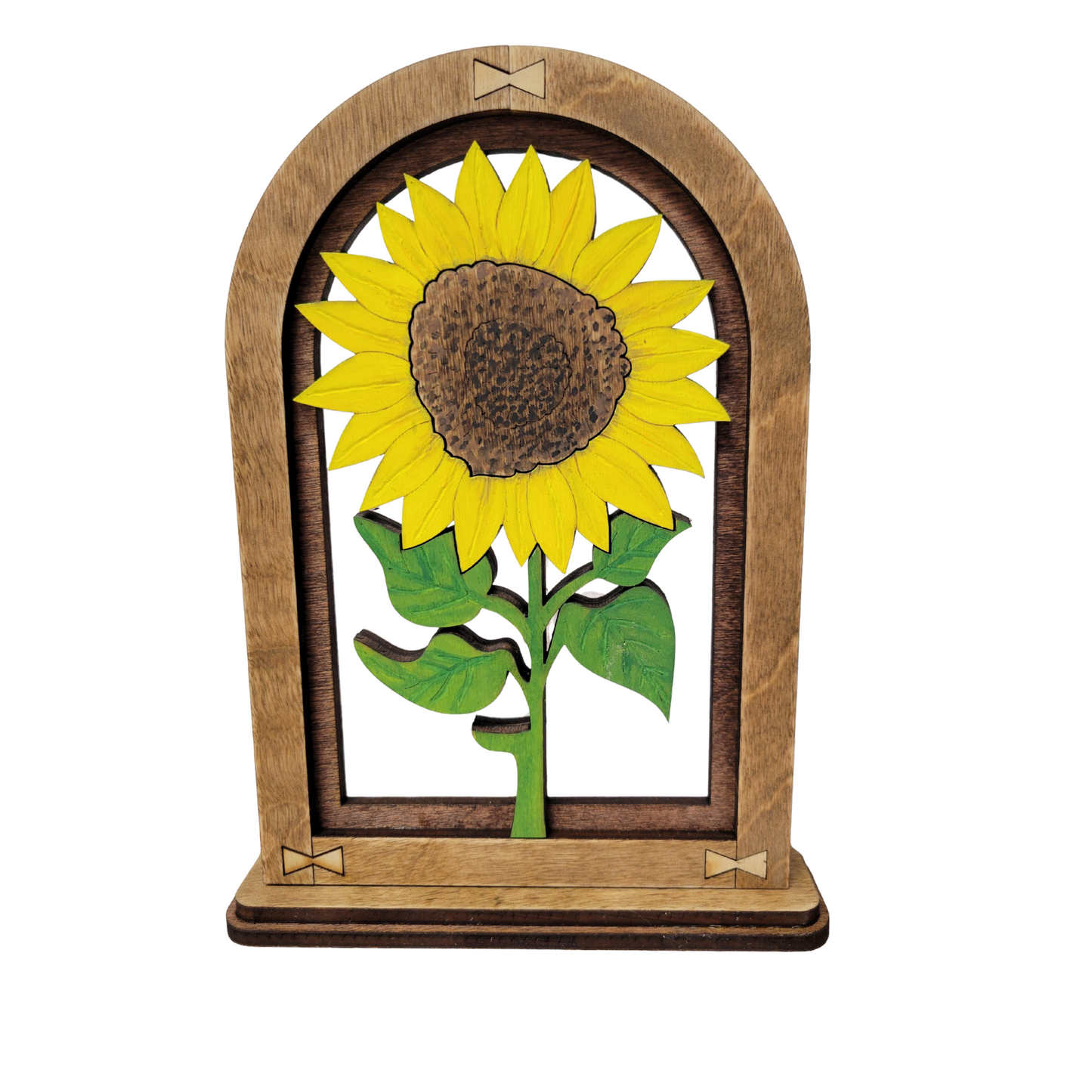 Sunflower Arch Mantle Decor