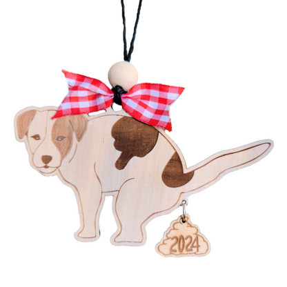 2025 Pooping Dog Christmas Ornament